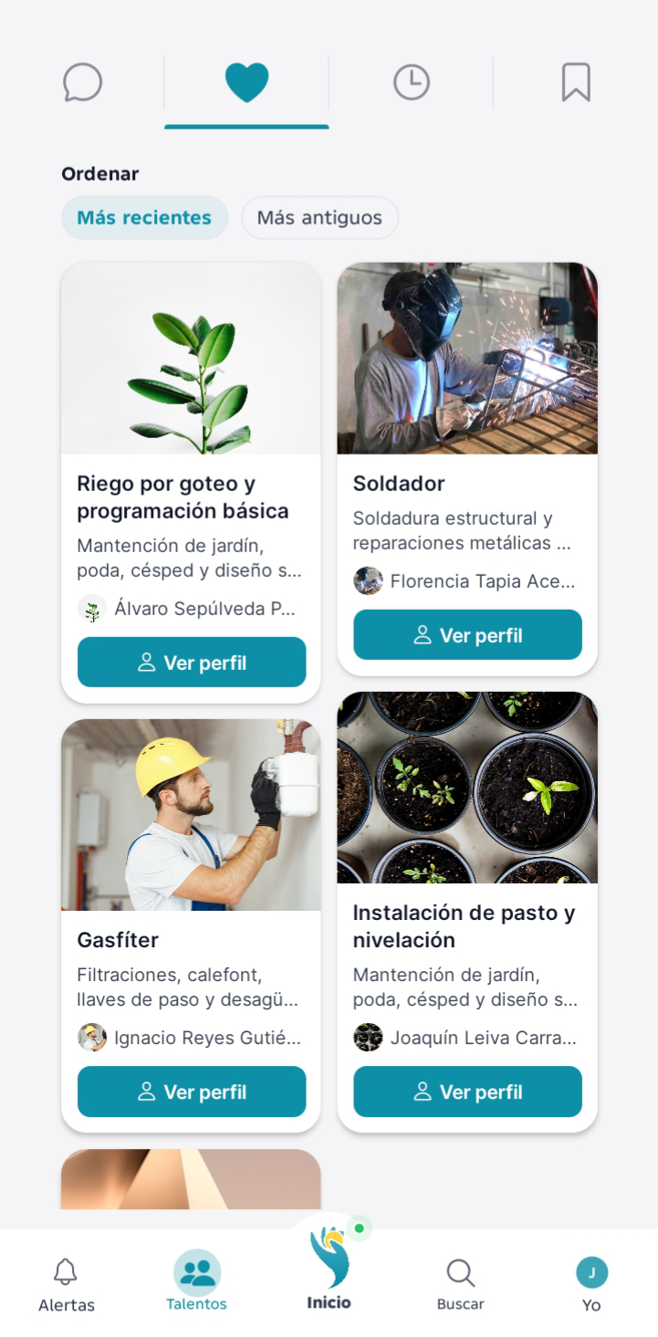 Talentos guardados